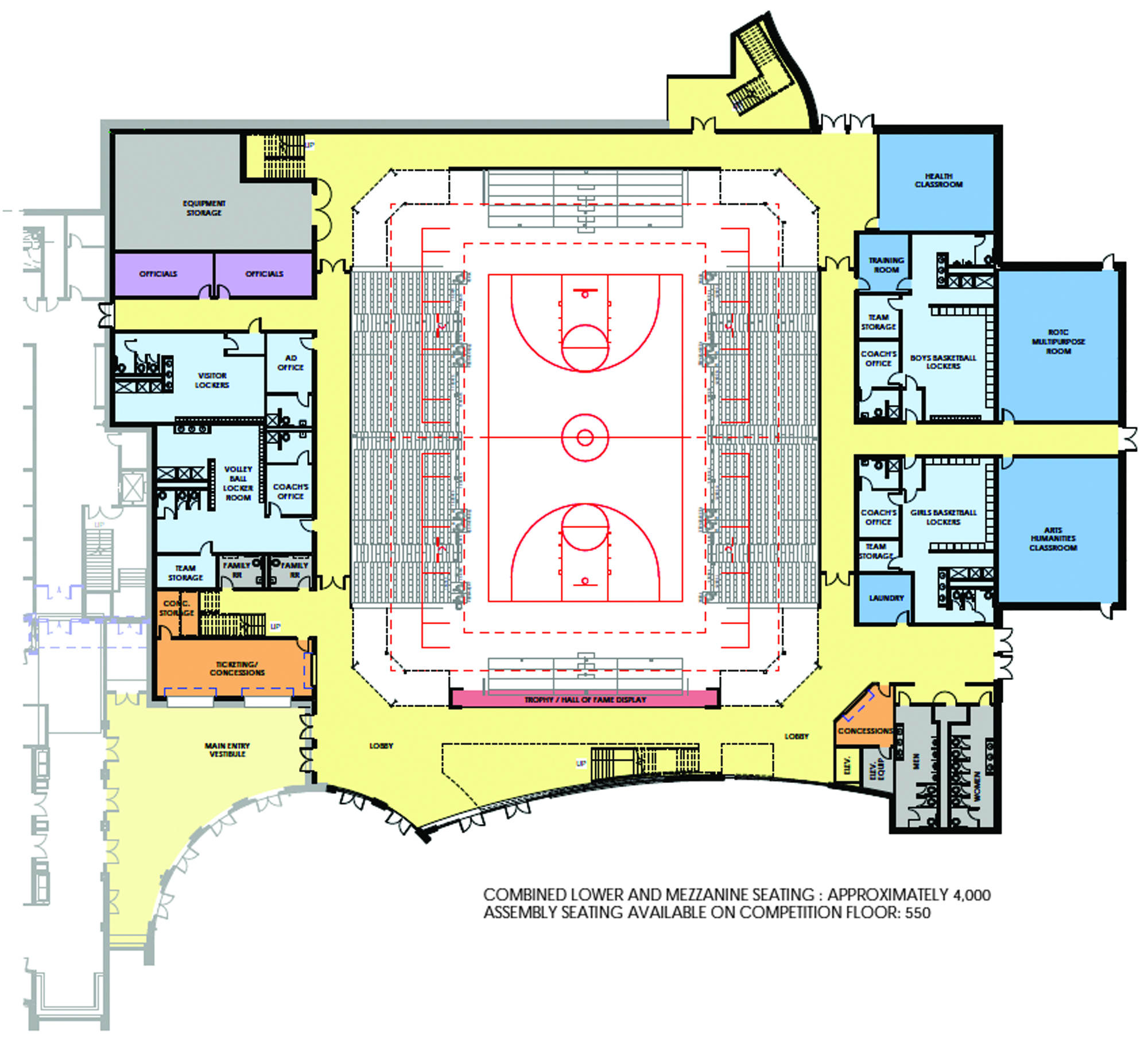 High School Gymnasium Floor Plan