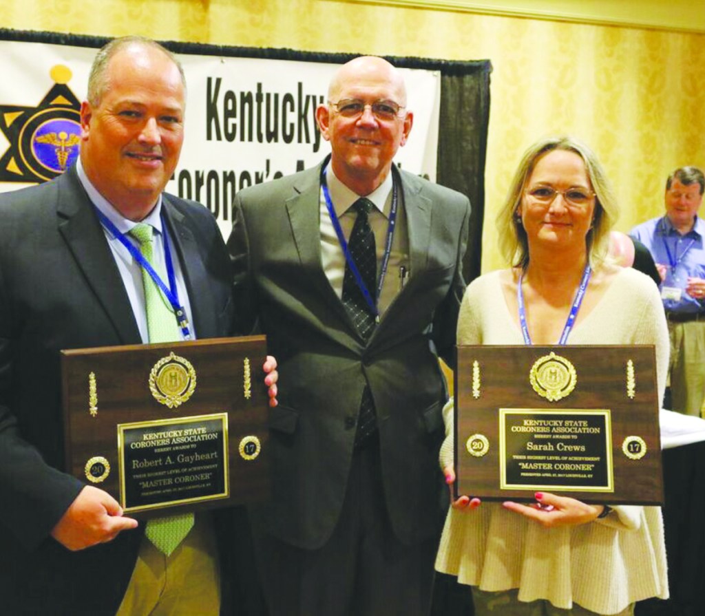 Clark coroner, deputy named master coroners Winchester Sun