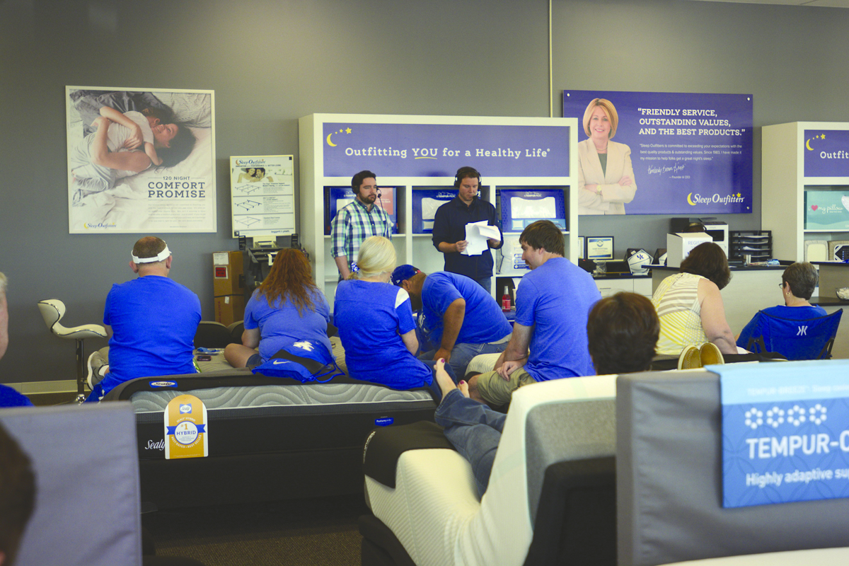 Jones helps Sleep Outfitters celebrate new Winchester store